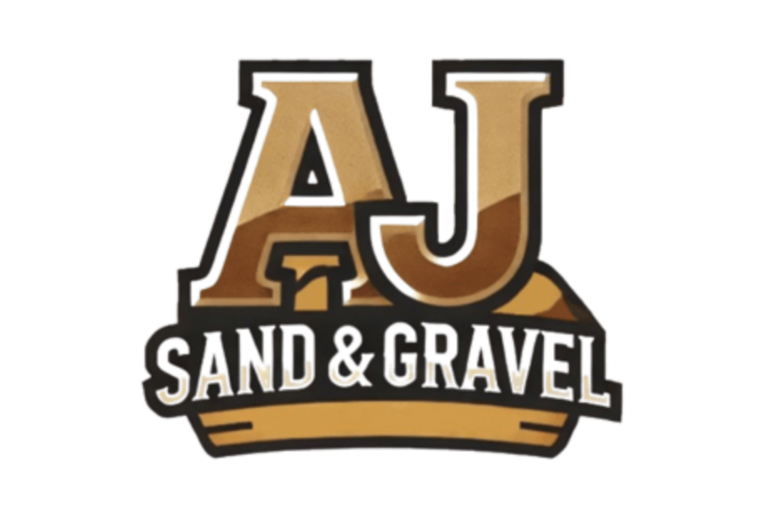 AJ SAND AND GRAVEL logo