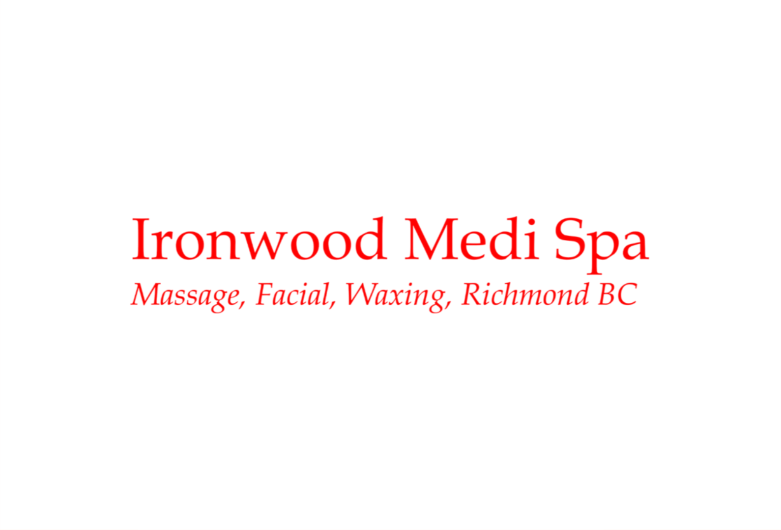 Ironwood Medi Spa LTD. logo